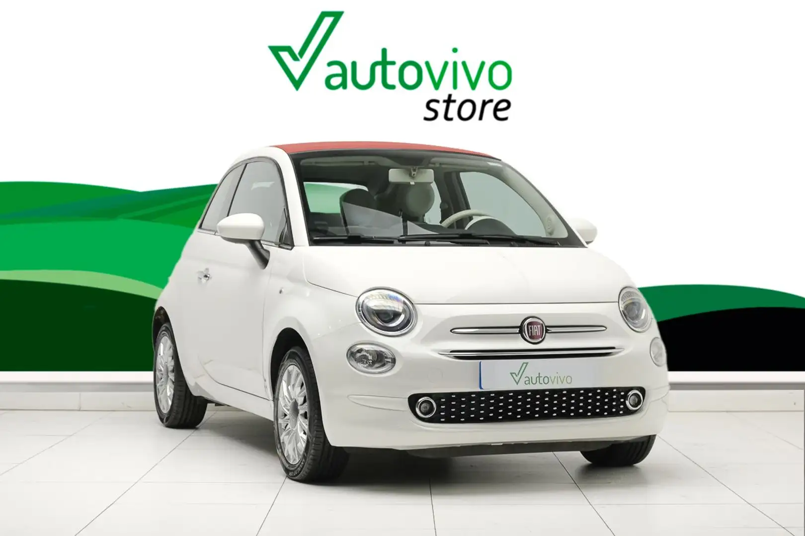Fiat 500 CABRIO LOUNGE 1.2 69 CV 2P Weiß - 1