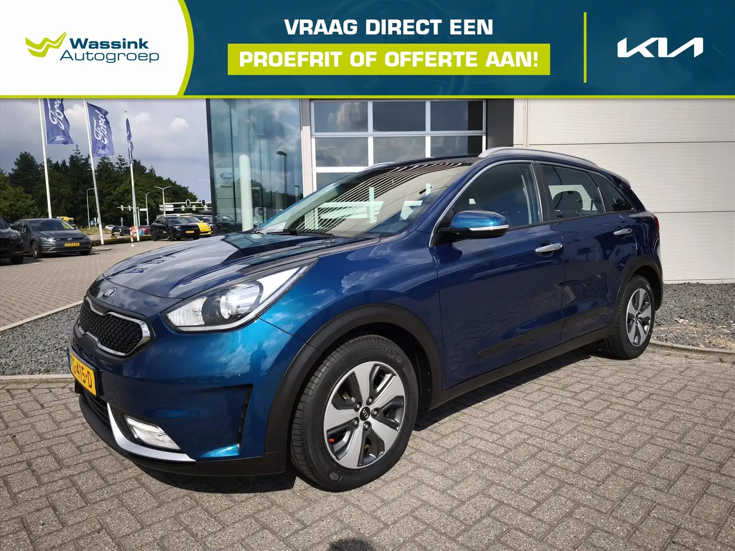 Kia Niro 1.6 GDi Hybrid 141pk DCT6 DynamicLine | Climatroni Bleu - 1