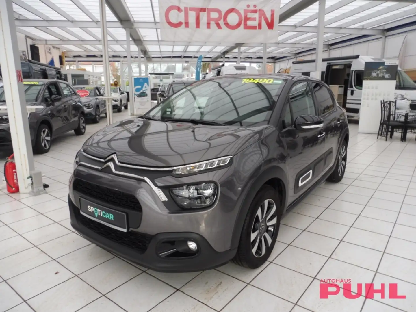 Citroen C3 Max 1.2  110 nur 5 Km Navi,Kamera,.Warner,metall Grau - 1