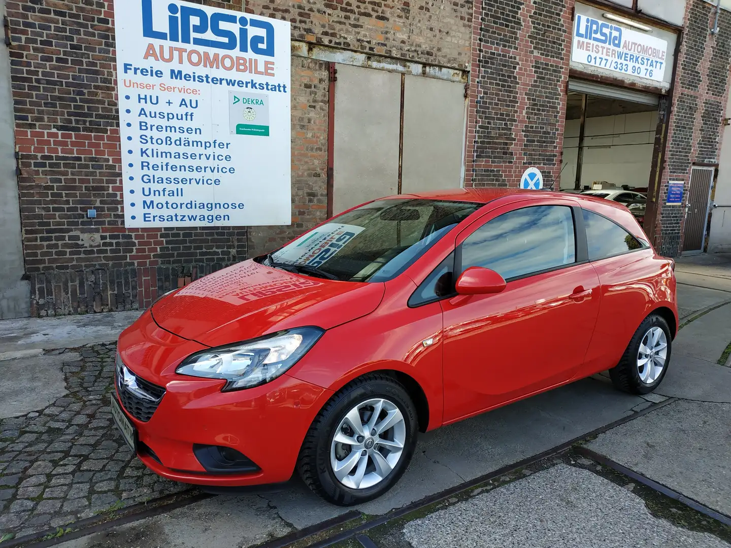 Opel Corsa ON/ Automatik/ TÜV NEU/ 1. Hand/ Allwetter-ALU Rot - 1