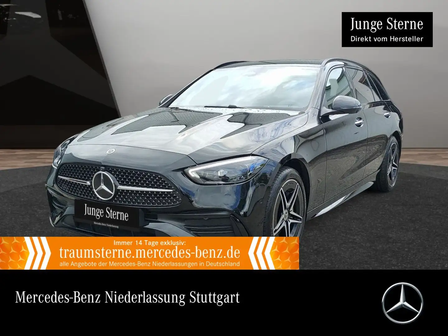 Mercedes-Benz C 300 e T AMG+NIGHT+360+TOTW+KEYLESS+9G Schwarz - 1