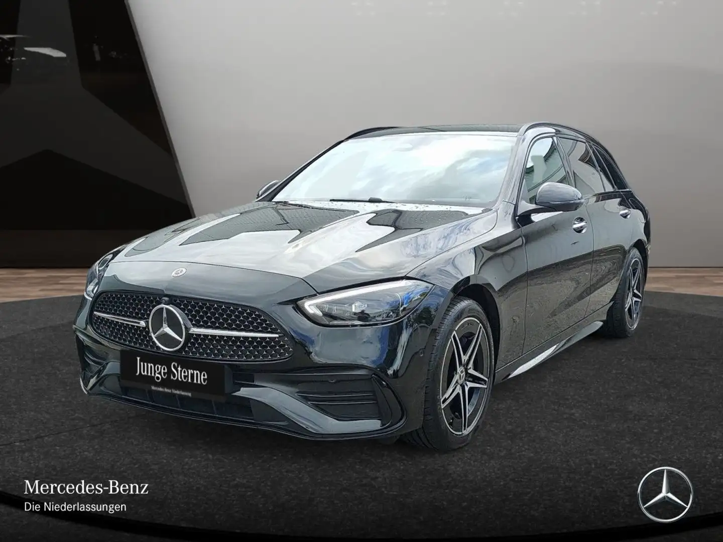 Mercedes-Benz C 300 e T AMG+NIGHT+360+TOTW+KEYLESS+9G Schwarz - 2