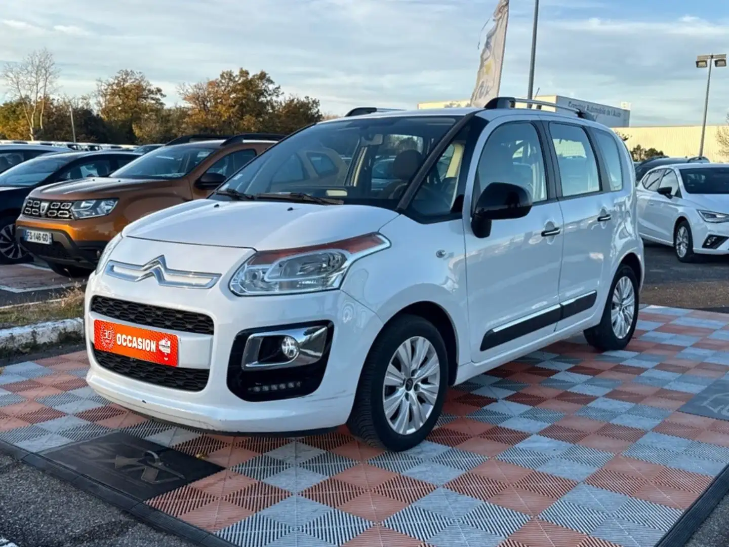 Citroen C3 Picasso 1.2 110 FEEL EDITION JA 16\u0026amp;quot; Radar Barres Blanc - 1
