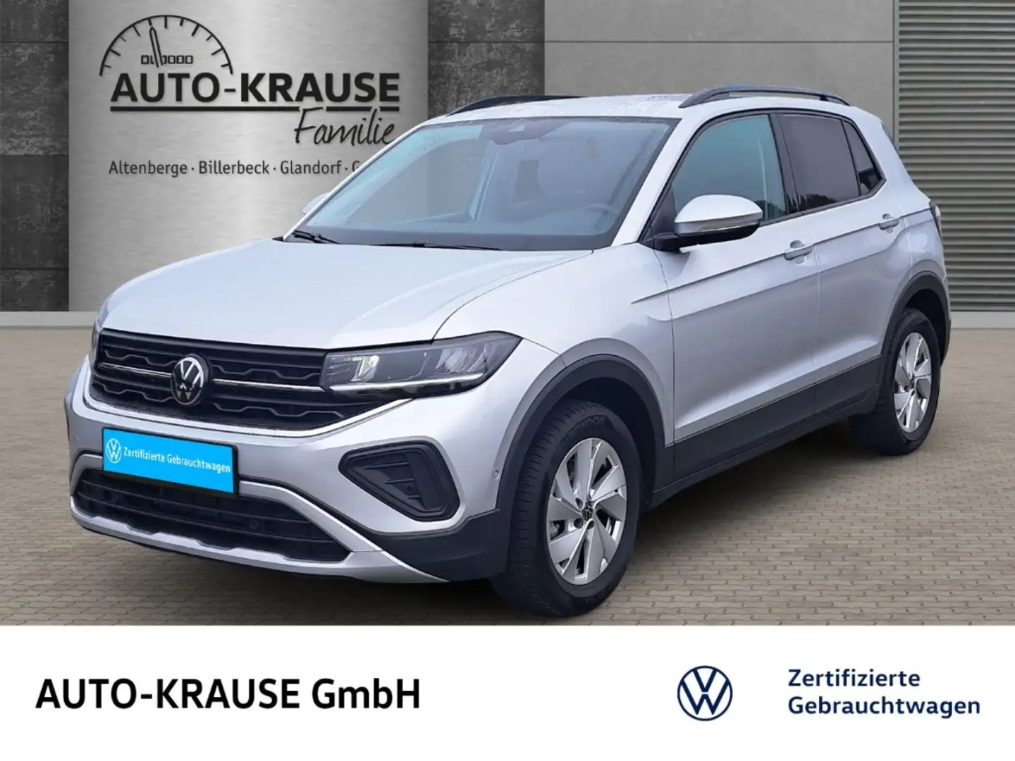 Volkswagen T-Cross 1.0 TSI Life Navi Digi. Cockpit LED ACC CarPlay An Argent - 1