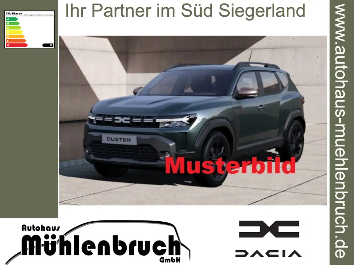 Dacia Duster Hybrid-G 150 4x4 Extreme (DJF) Grün - 1