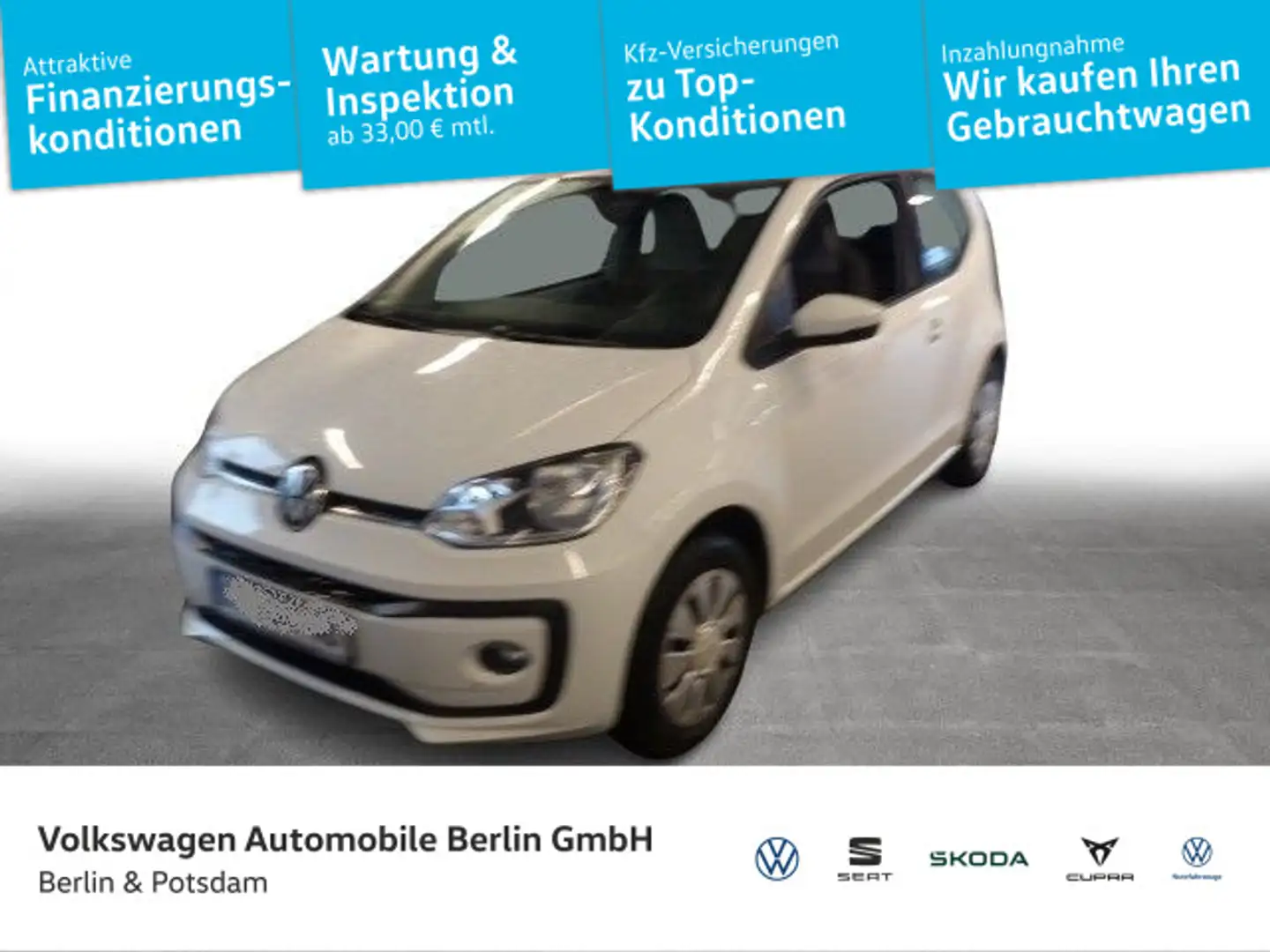 Volkswagen up! Up! 1.0 MOVE KLIMA PDC SHZ*OUTLET* Weiß - 1