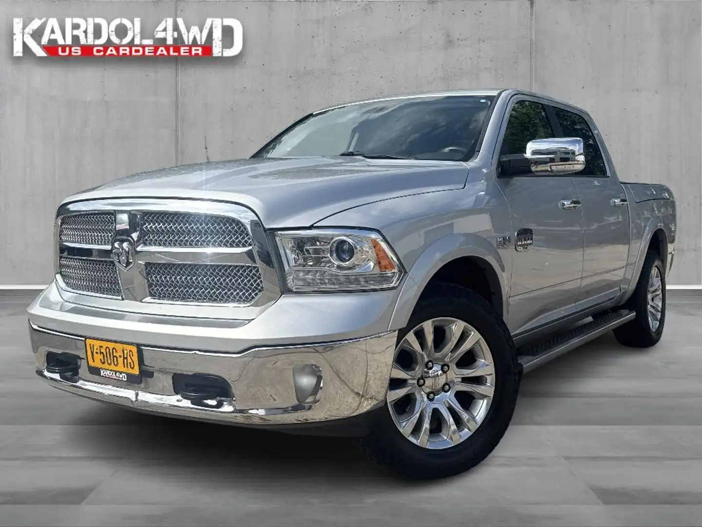 Dodge RAM 1500 5.7 V8 4x4 Crew Cab Longhorn |RAMBOX | Luchtv Zilver - 1