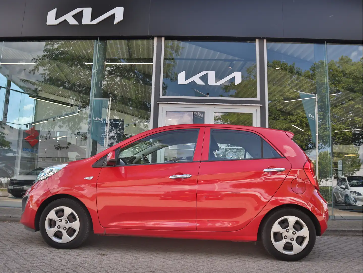 Kia Picanto 1.0 CVVT BusinessLine | Airco | Afneembare Trekhaa Rood - 2