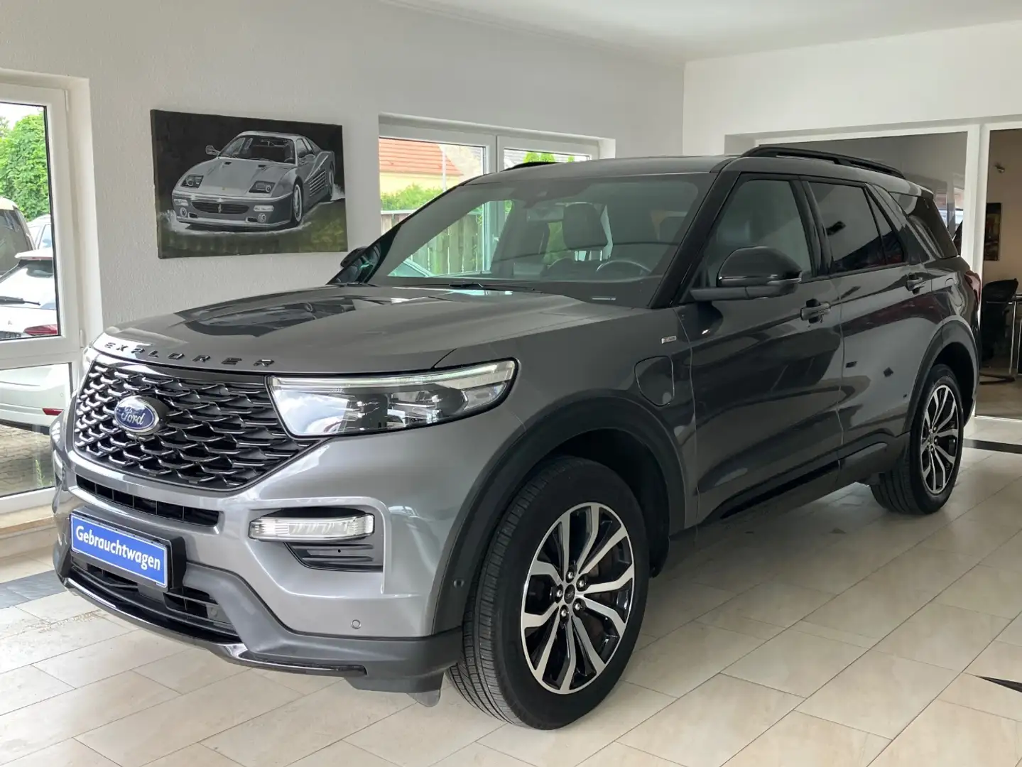 Ford Explorer Plug-In-Hybrid ST-Line 4x4 Panorama 7Si. Grigio - 1