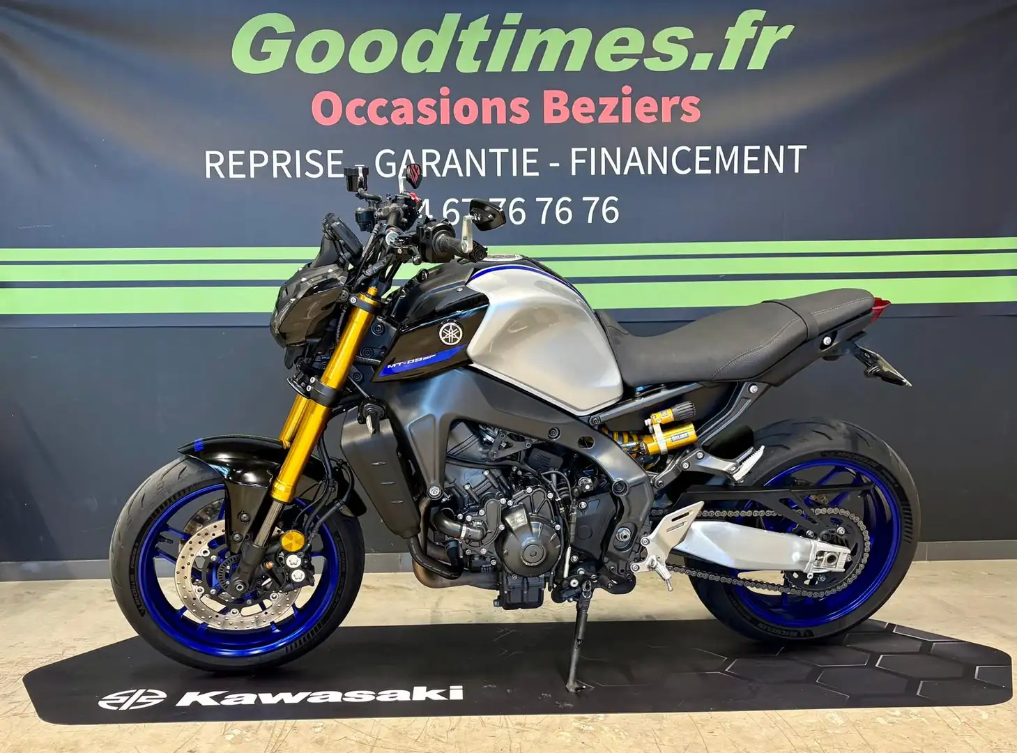 Yamaha MT-09 Bleu - 2