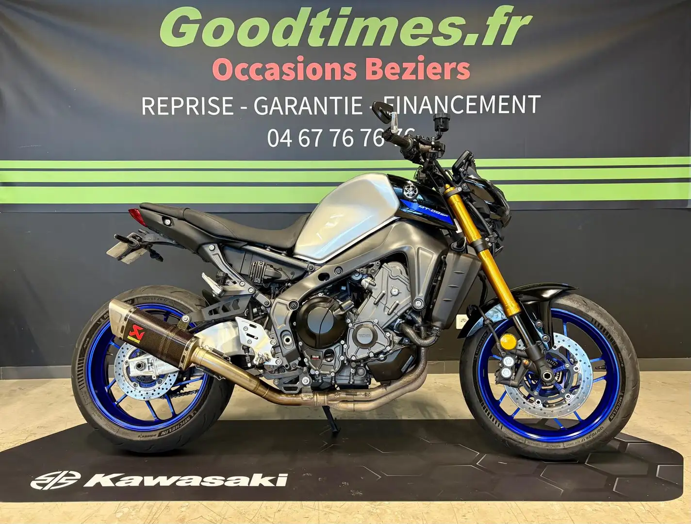 Yamaha MT-09 Bleu - 1