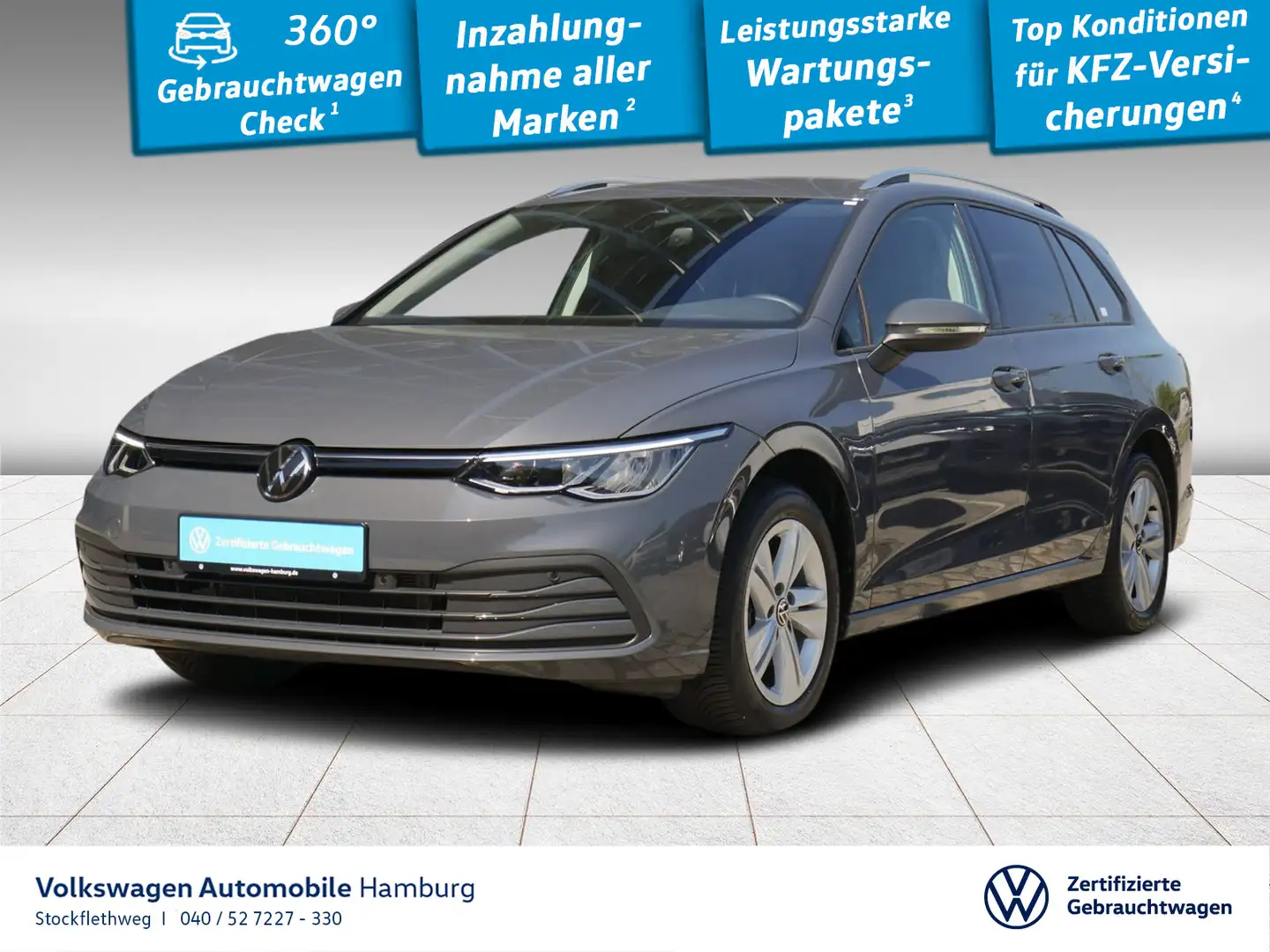 Volkswagen Golf Variant Golf VIII Variant 2.0 TDI DSG Kamera Navi AHK Gris - 1