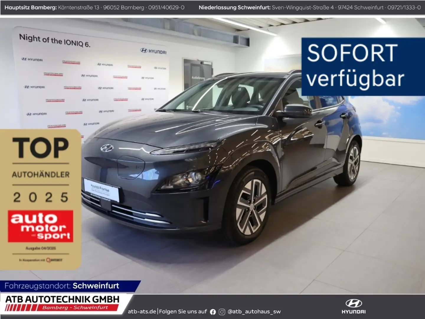 Hyundai KONA Select 2WD 39,2 kWh ACC Apple CarPlay Grijs - 1