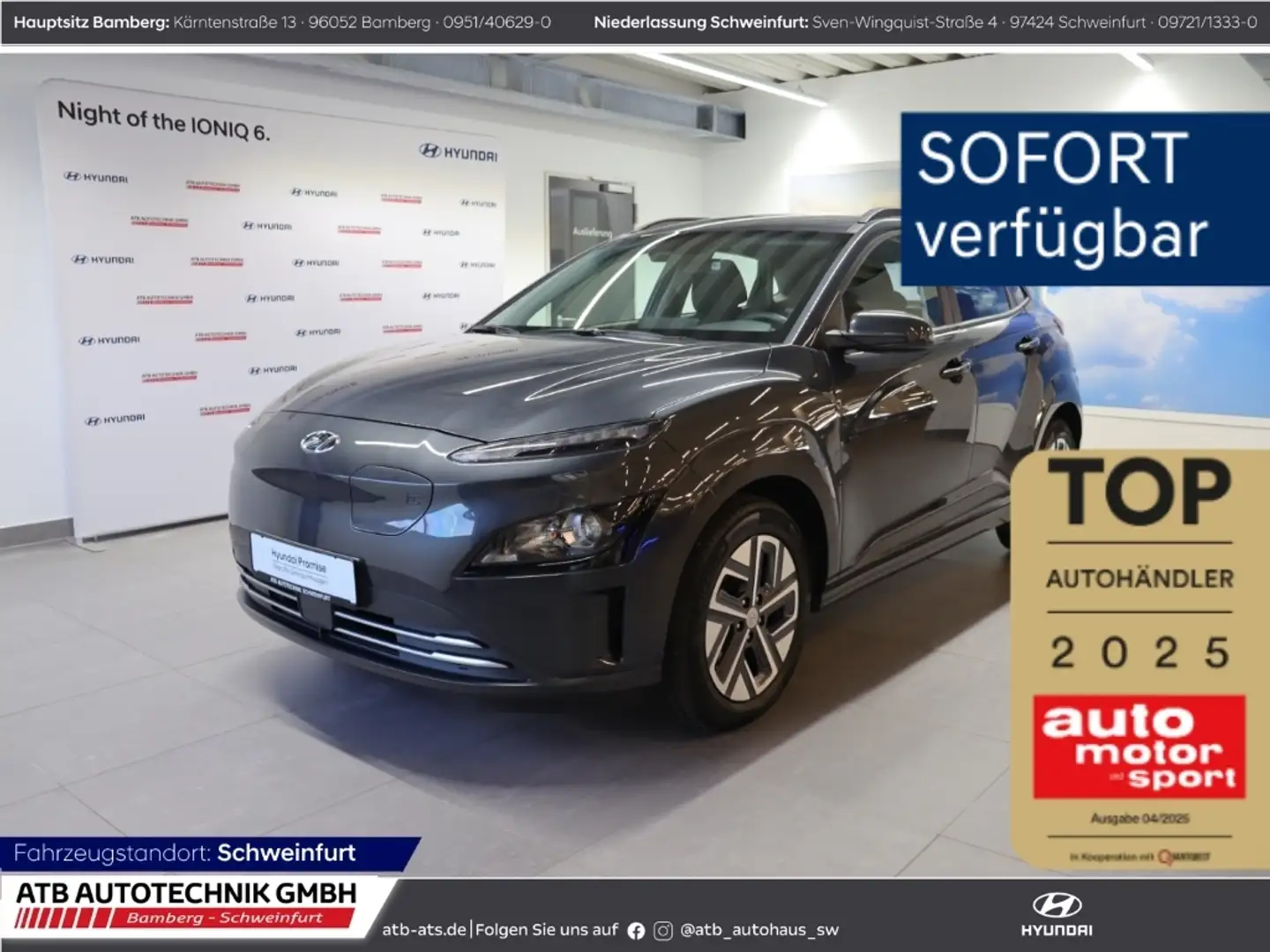 Hyundai KONA Select 2WD 39,2 kWh ACC Apple CarPlay Grey - 1