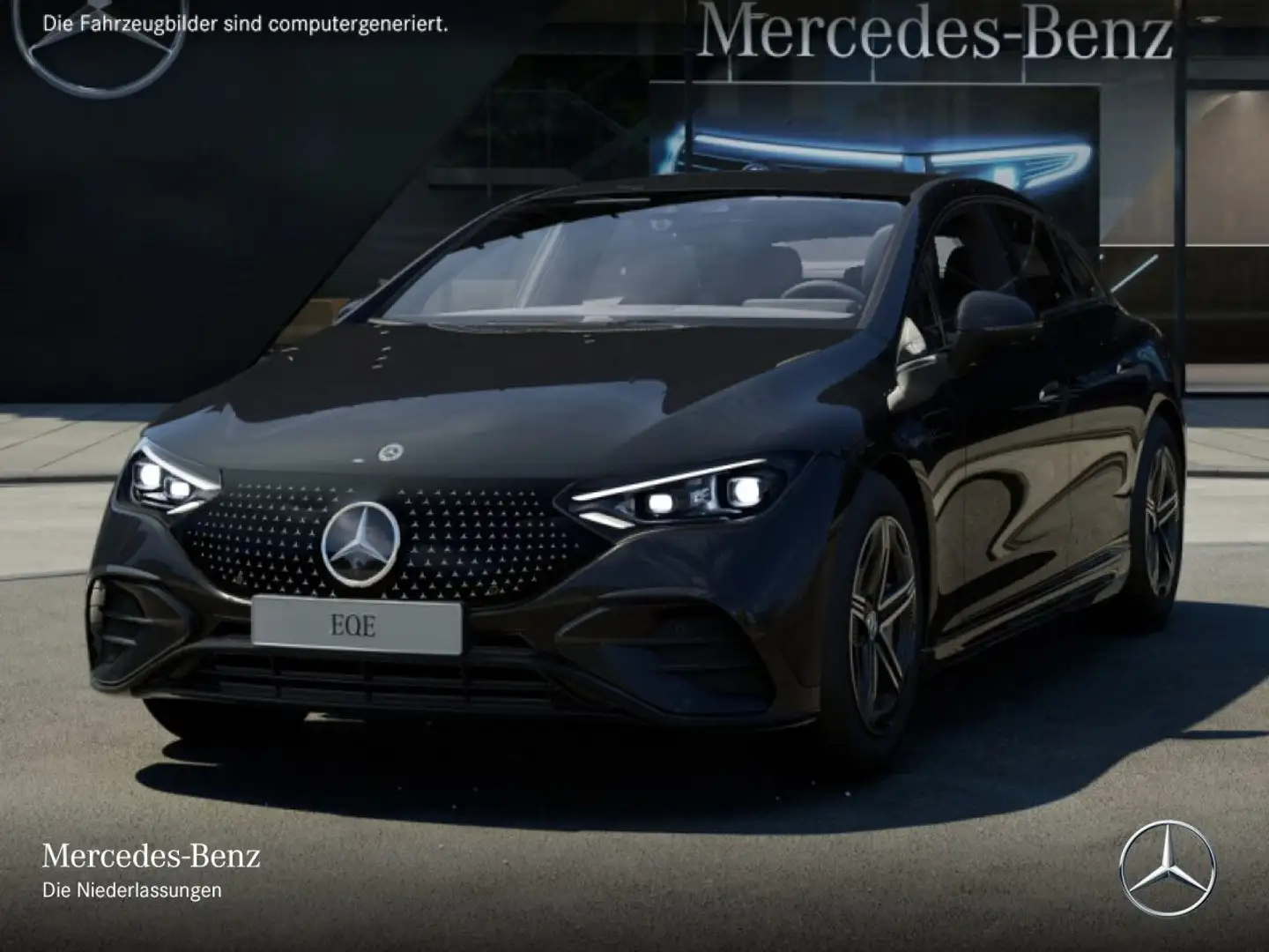 Mercedes-Benz EQE 300 AMG Fahrass WideScreen Burmester Distr. Black - 2