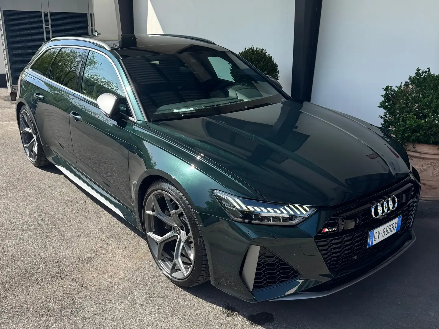 Audi RS6 A6 V Avant 4.0 mhev performance quattro tiptronic Verde - 1