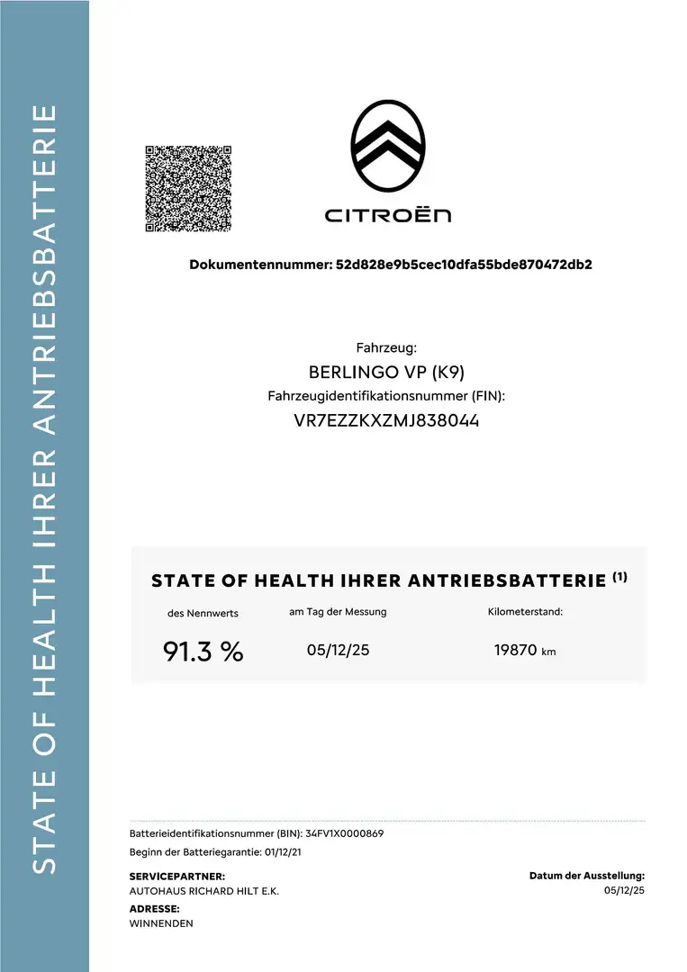 Citroen Berlingo M Elektro 136 Shine Silber - 2