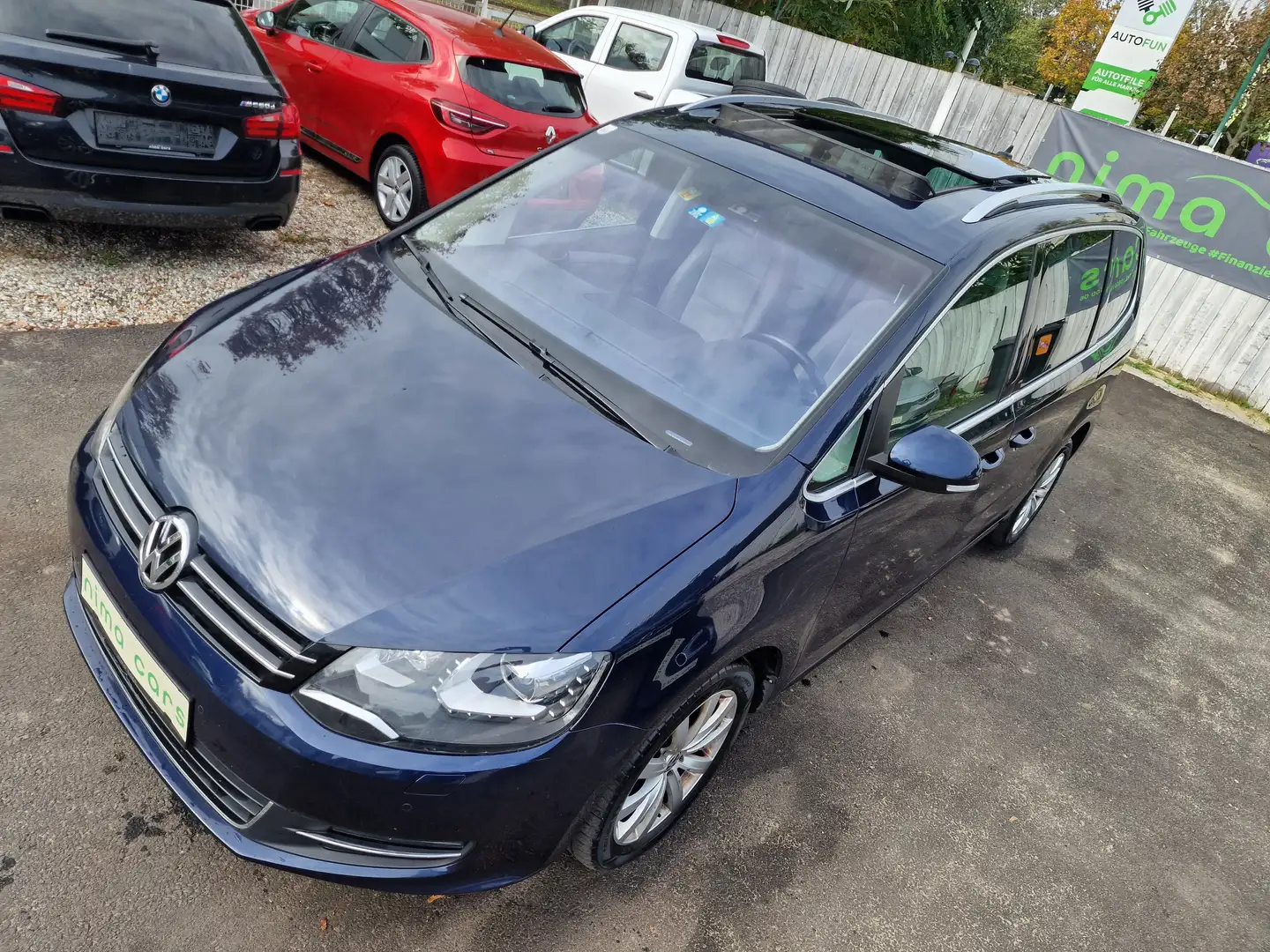 Volkswagen Sharan Sky BMT 2,0 TDI DPF/4Motion/Panoramadach/7 SItze Blau - 2