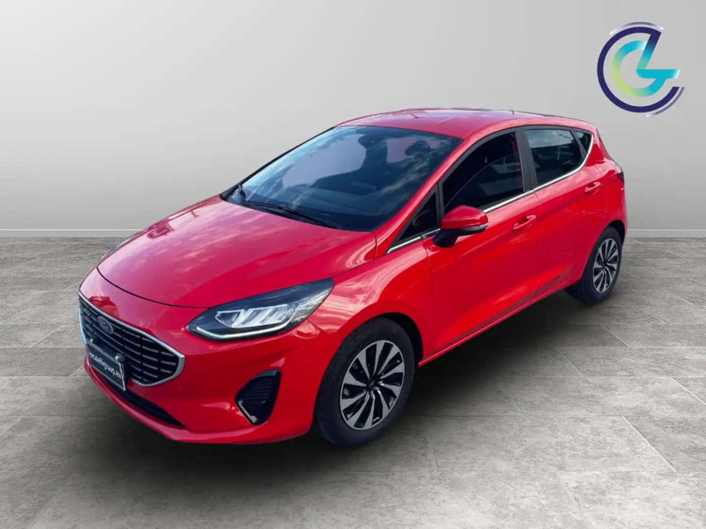 Ford Fiesta 5 Porte 1.0 EcoBoost Hybrid Titanium Rosso - 1