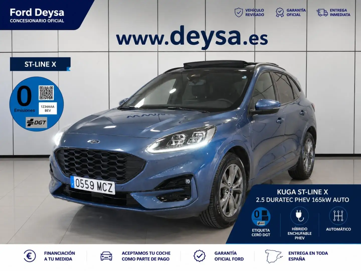 Ford Kuga ST-Line X 2.5 Duratec PHEV 165kW Auto Azul - 1