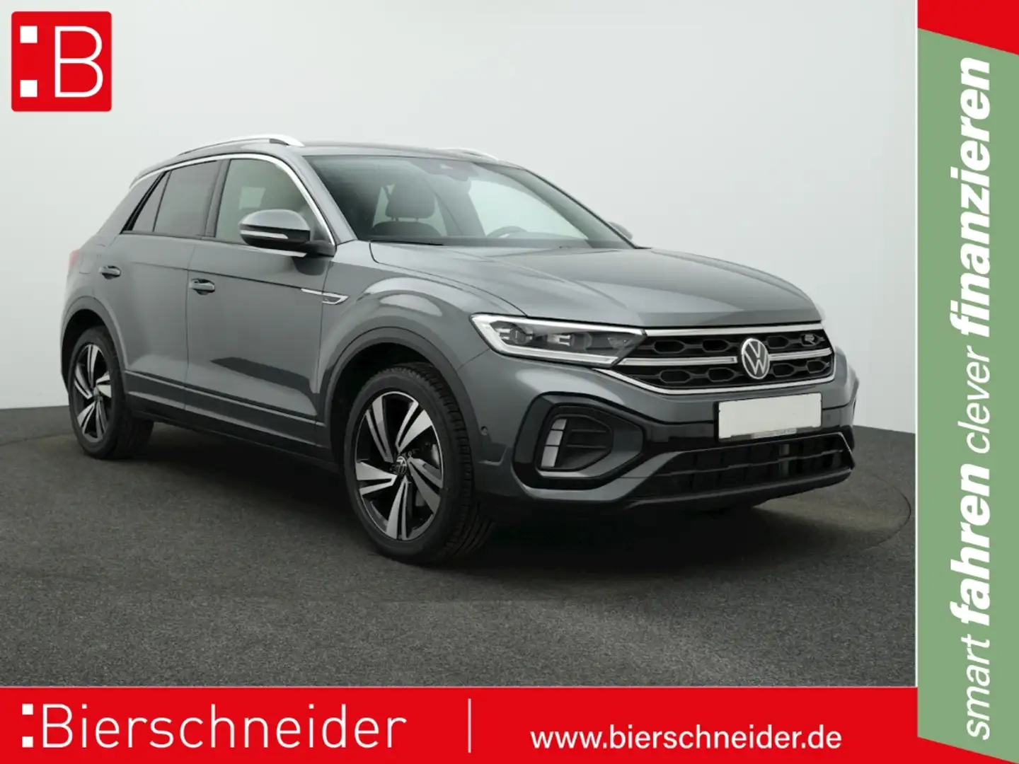 Volkswagen T-Roc 1.5 TSI DSG RLine AHK NAVI IQ.LIGHT KAMERA NEVADA Grau - 1