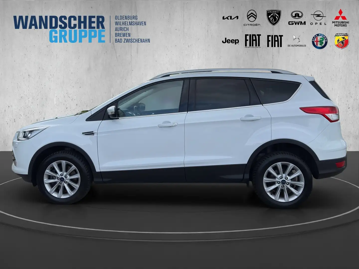 Ford Kuga 2.0 TDCi Titanium Kam.+KeyLess+Navi+SHZ+LM Weiß - 2
