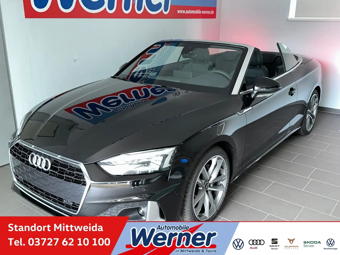 Audi A5 Cabriolet S-Line 40TFSI Navi RKamera 19" Schwarz - 1