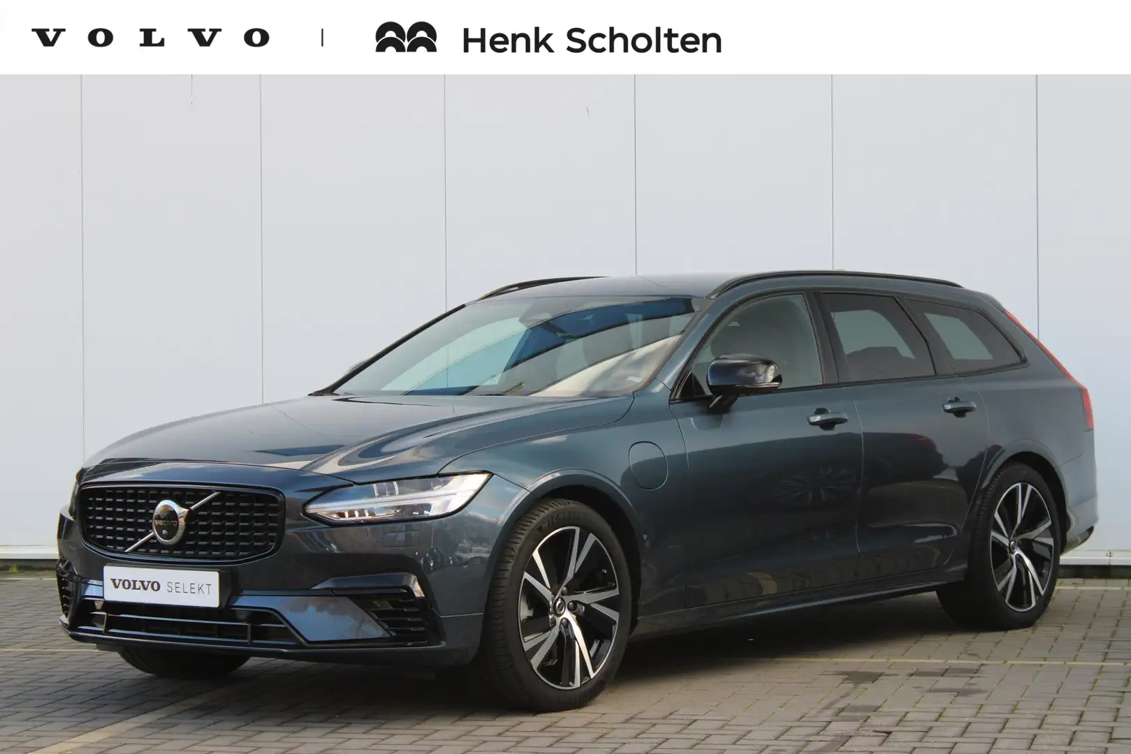 Volvo V90 T6 350PK AWD Plus Dark | Long Range | 360 Camera | Blauw - 1