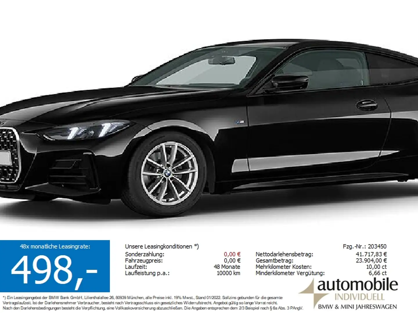 BMW 420 i Coupé M Sport LCI! ACC HiFi Widescreen Park Noir - 1