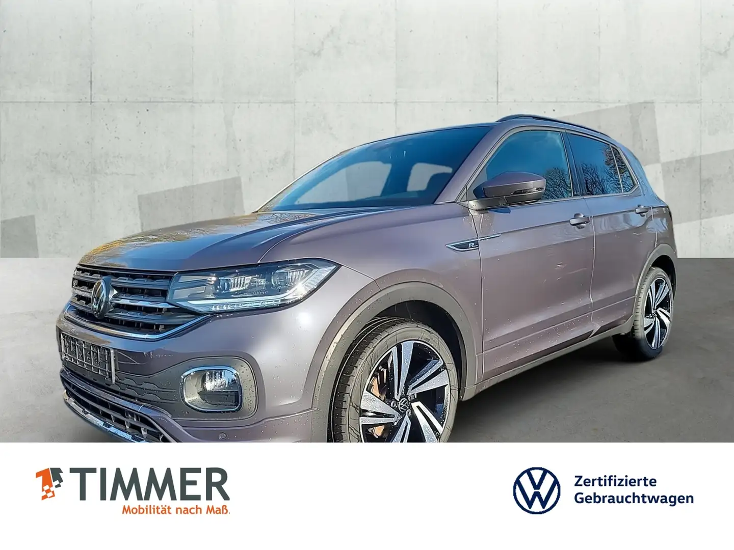 Volkswagen T-Cross 1.0 DSG R-LINE *ACC*LED *NAVI *APP *DAB* Gris - 1