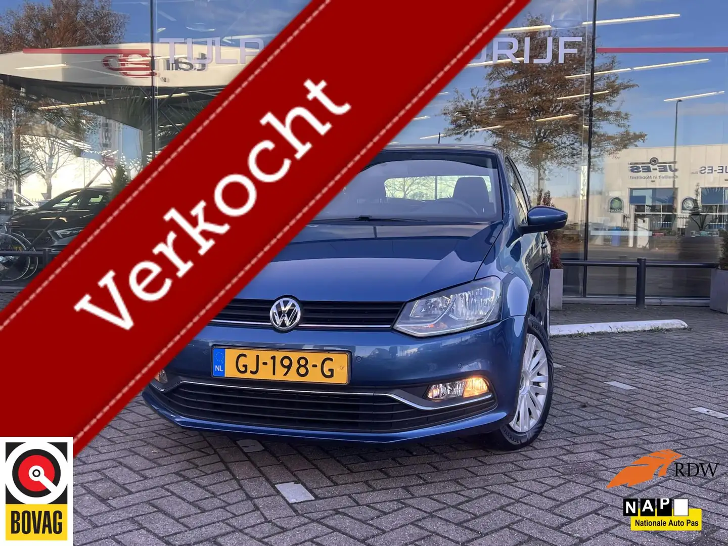 Volkswagen Polo 1.2 TSI Comfortline 5-Deurs Airco Cruise NAP Bleu - 1