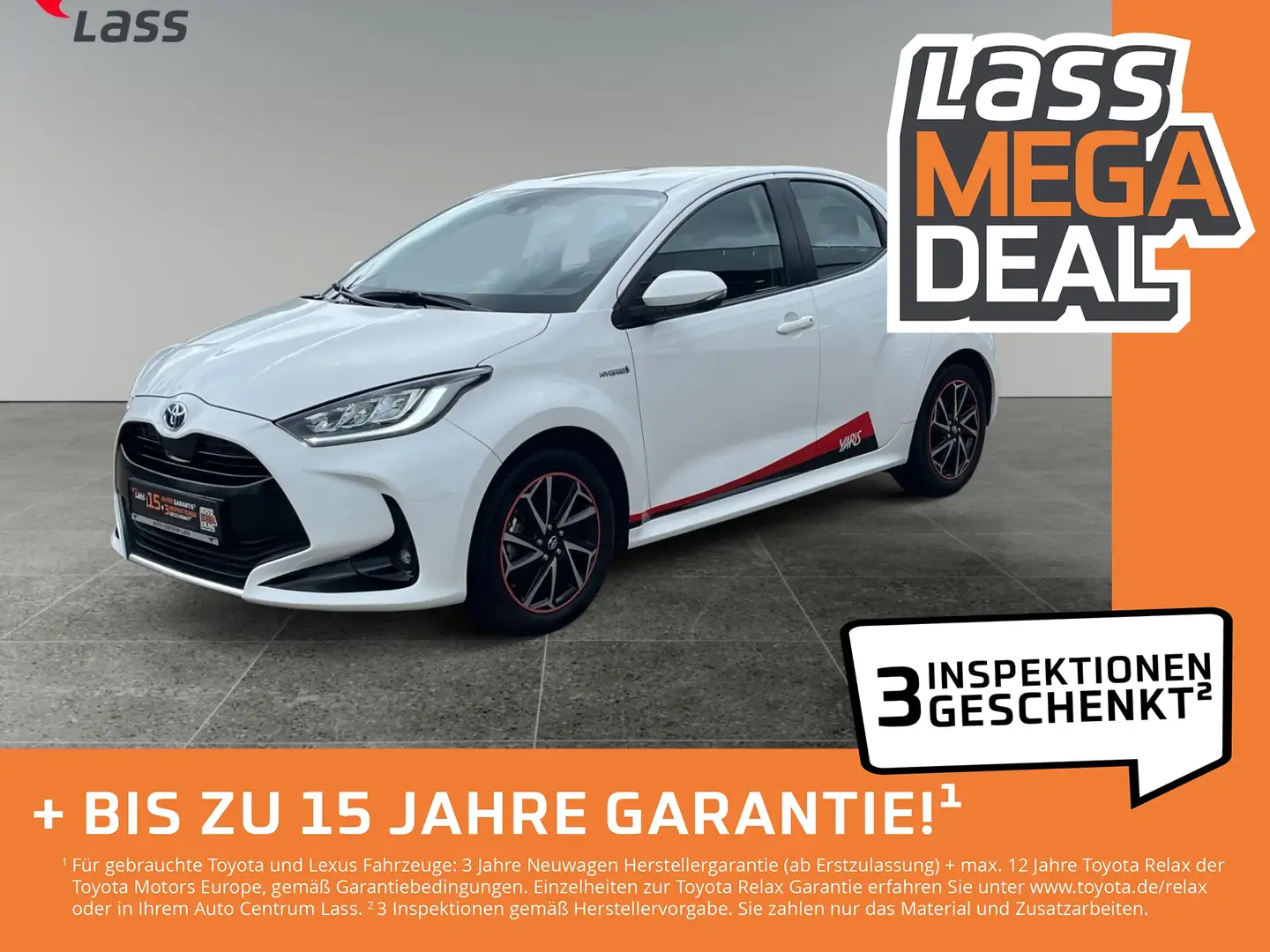 Toyota Yaris 1.5 Hybrid Club +Allwetter+Rückfahrka.+SHz+ Blanc - 1