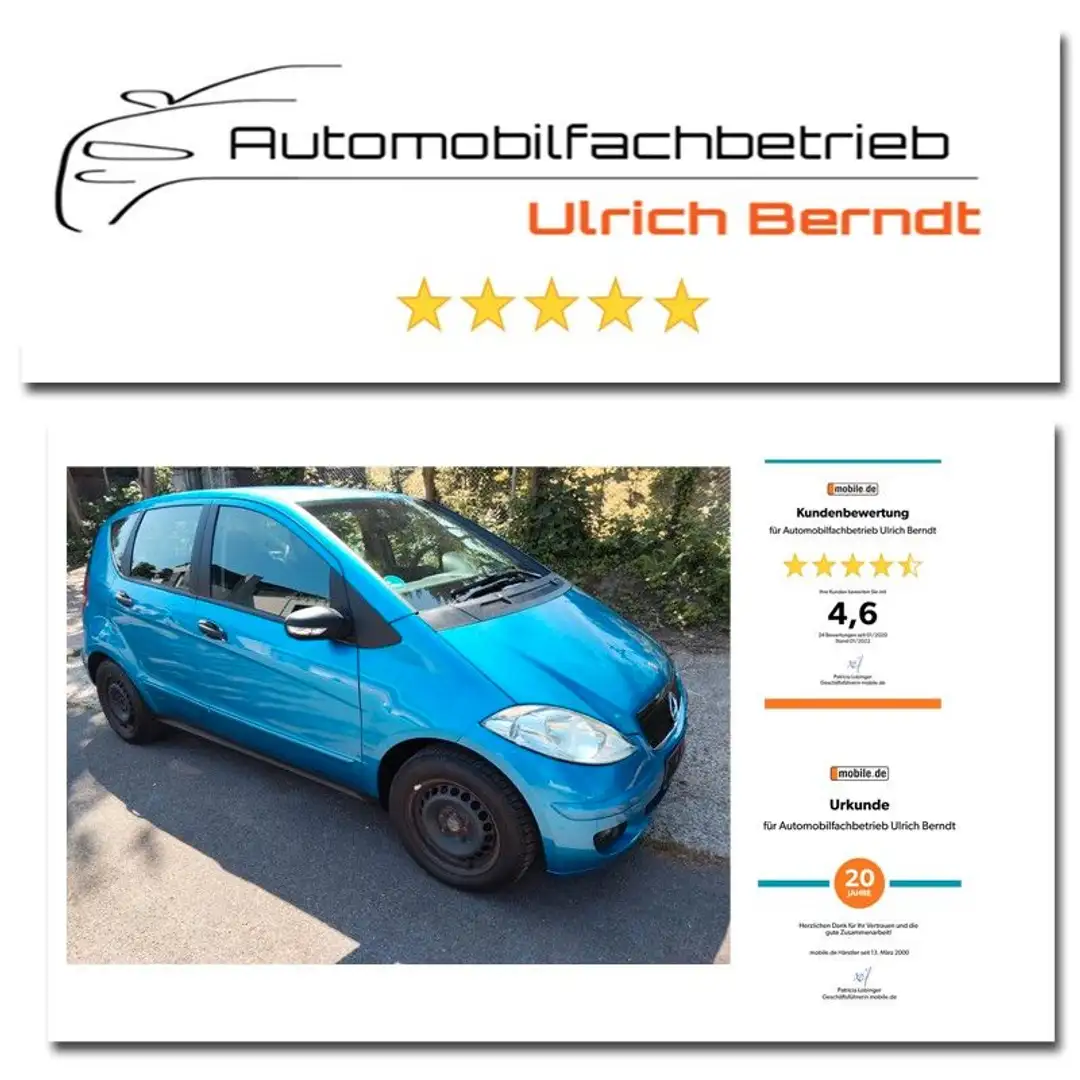 Mercedes-Benz A 150 - Scheckheft lückenlos - Inspektion neu Bleu - 1