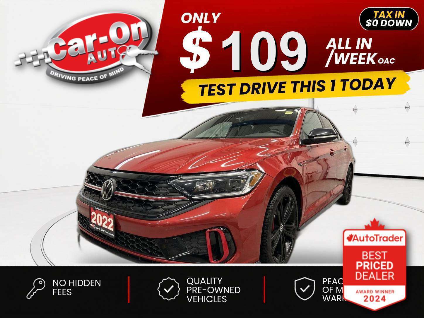 Red 2022 Volkswagen Jetta GLI Automatic