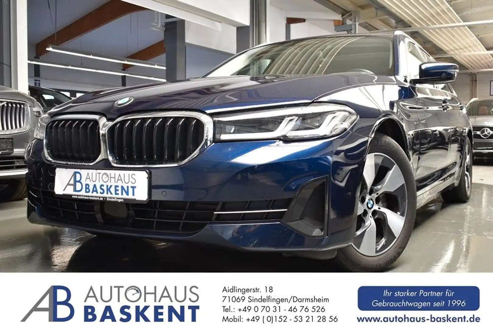BMW 520 d Touring xDrive*ADAP.LED*HEAD-UP*PANO*H&K* Blau - 1