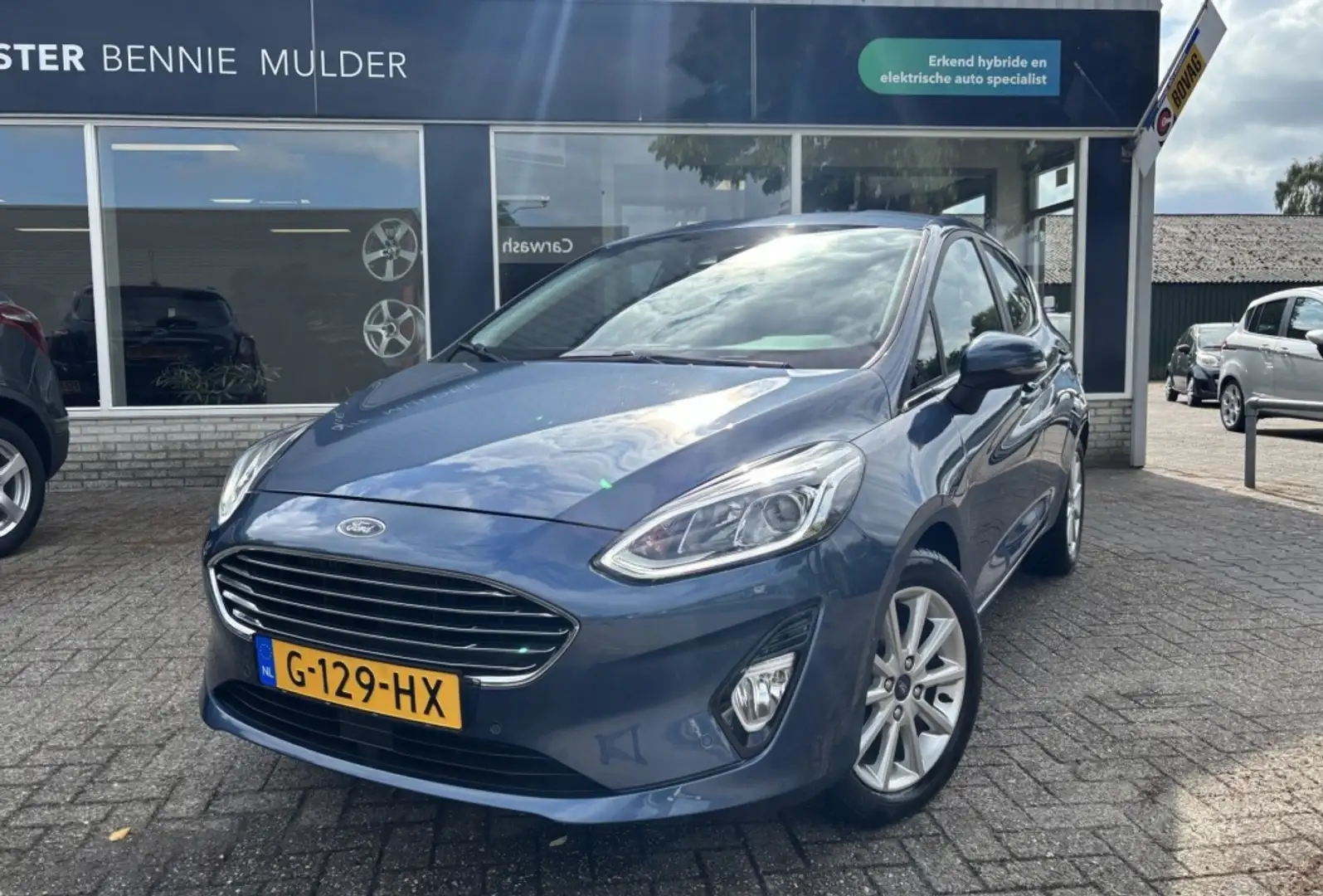 Ford Fiesta 1.0 EcoBoost Titanium 8.427 KM NAP / CAMERA / NAVI Blauw - 1