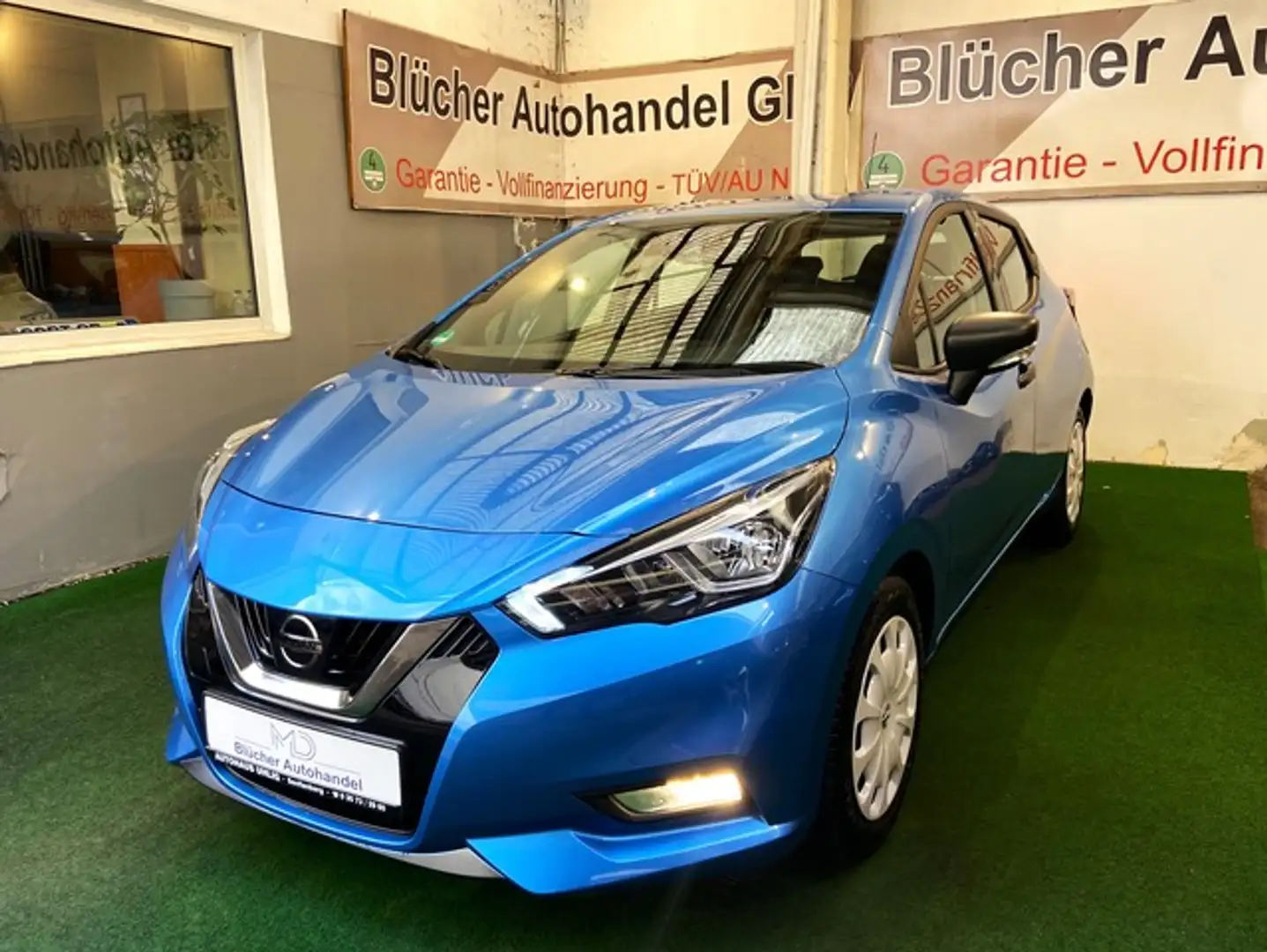 Nissan Micra Bluetooth Klimaanlage LED Nur 27500 Km Blau - 1