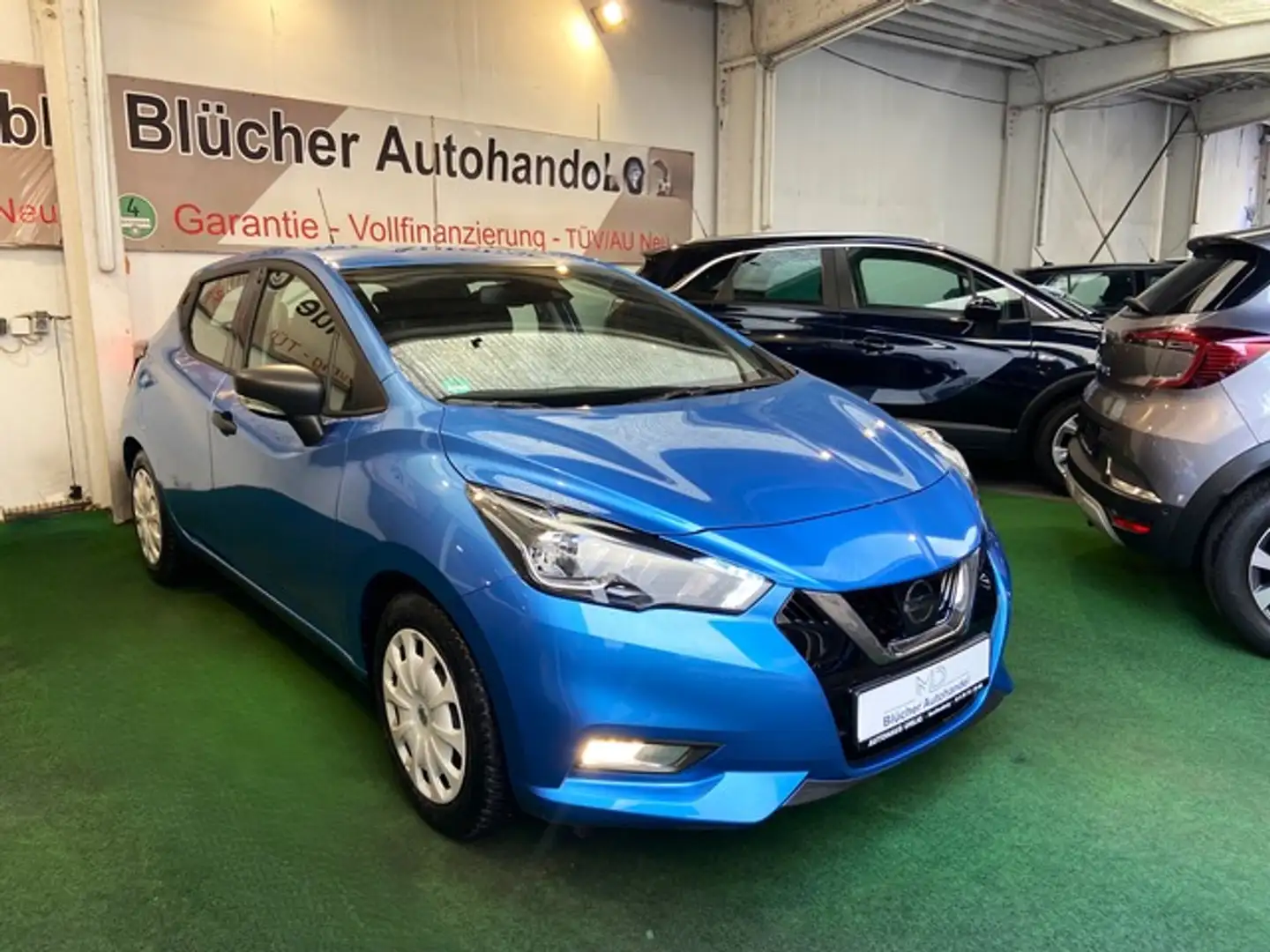 Nissan Micra Bluetooth Klimaanlage LED Nur 27500 Km Blau - 2