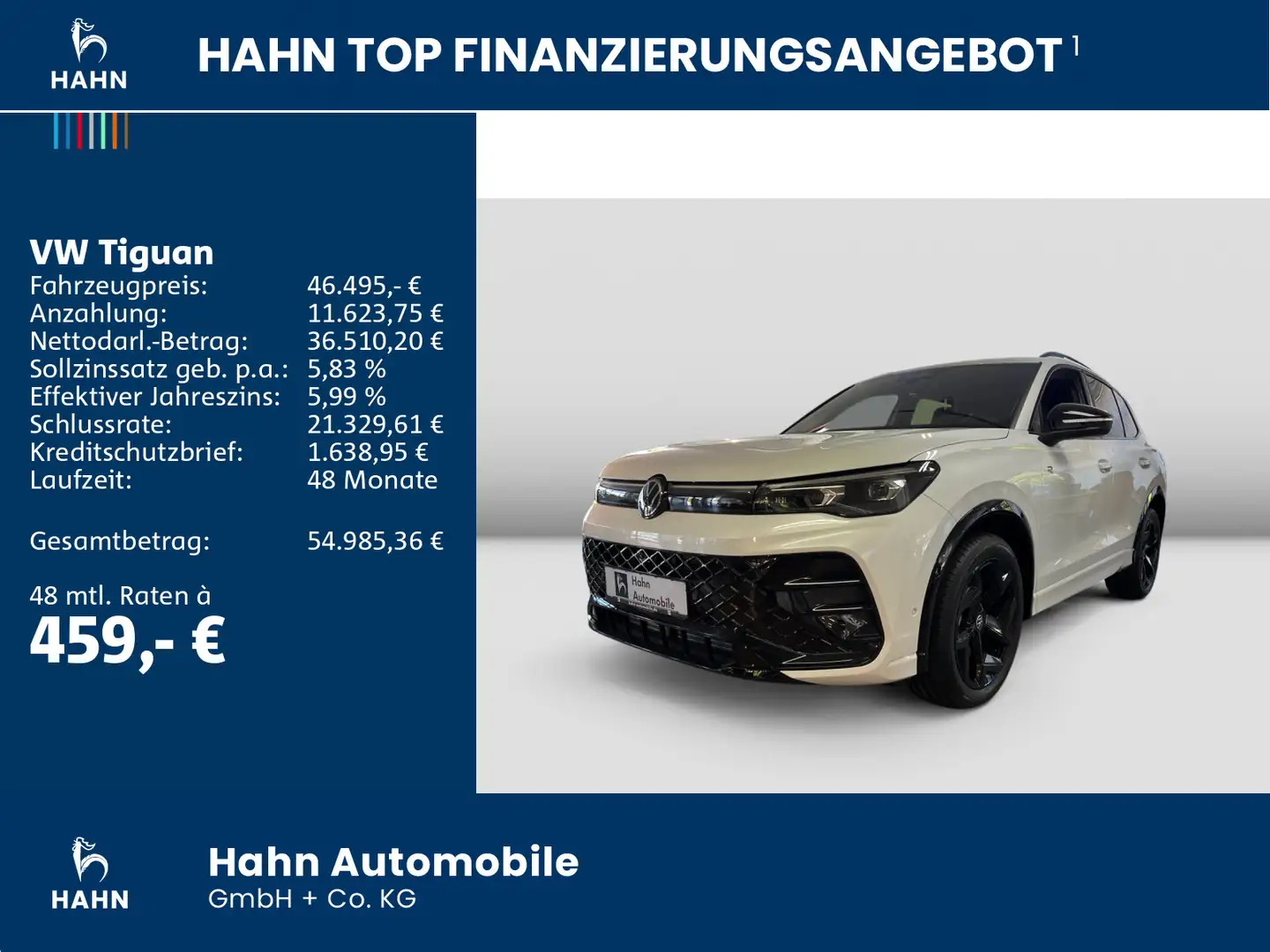 Volkswagen Tiguan R-Line 2.0 TDI 150PS DSG*MATRIX*AREA VIEW Weiß - 2