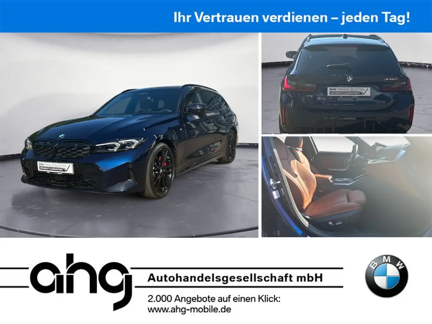 BMW 340 xDrive Touring Auto Innovationsp. Panorama Blauw - 1