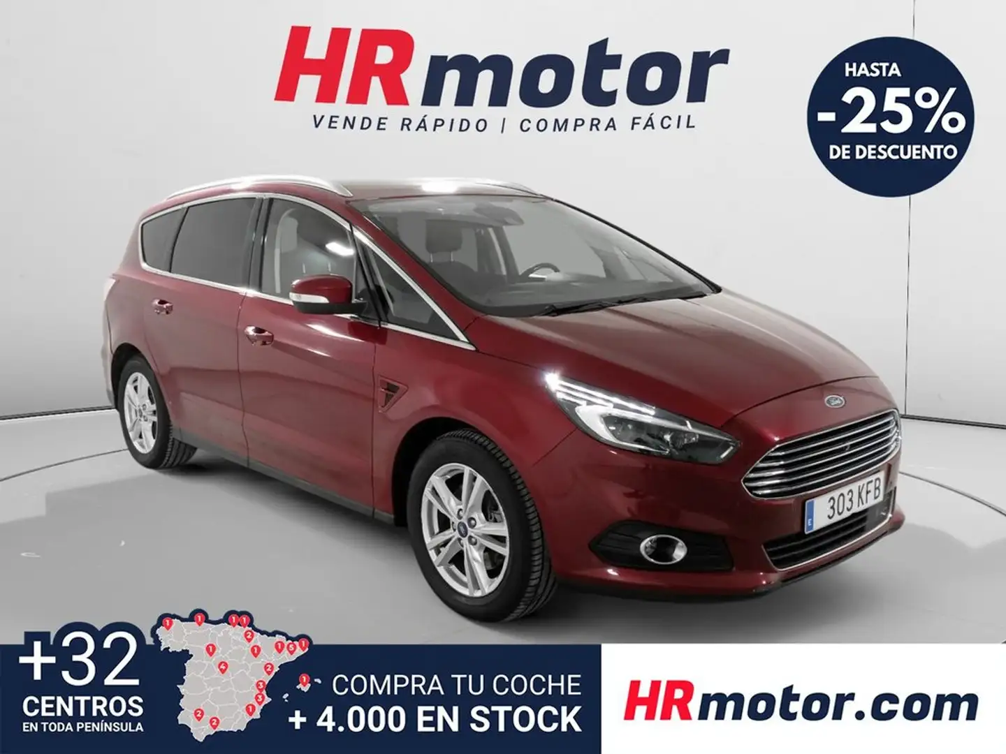 Ford S-Max 2.0TDCi Titanium 180 Rojo - 1