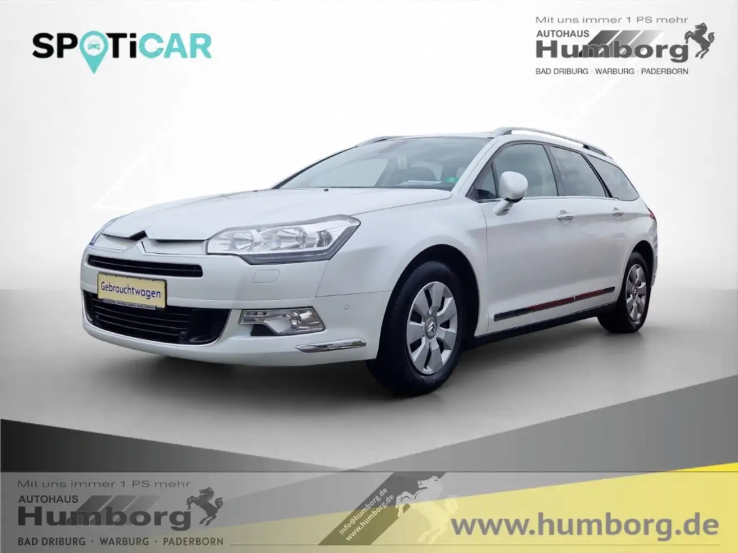 Citroen C5 Tourer 2.0 HDi 140 FAP Exclusive AHK Memory Sitze Blanc - 1