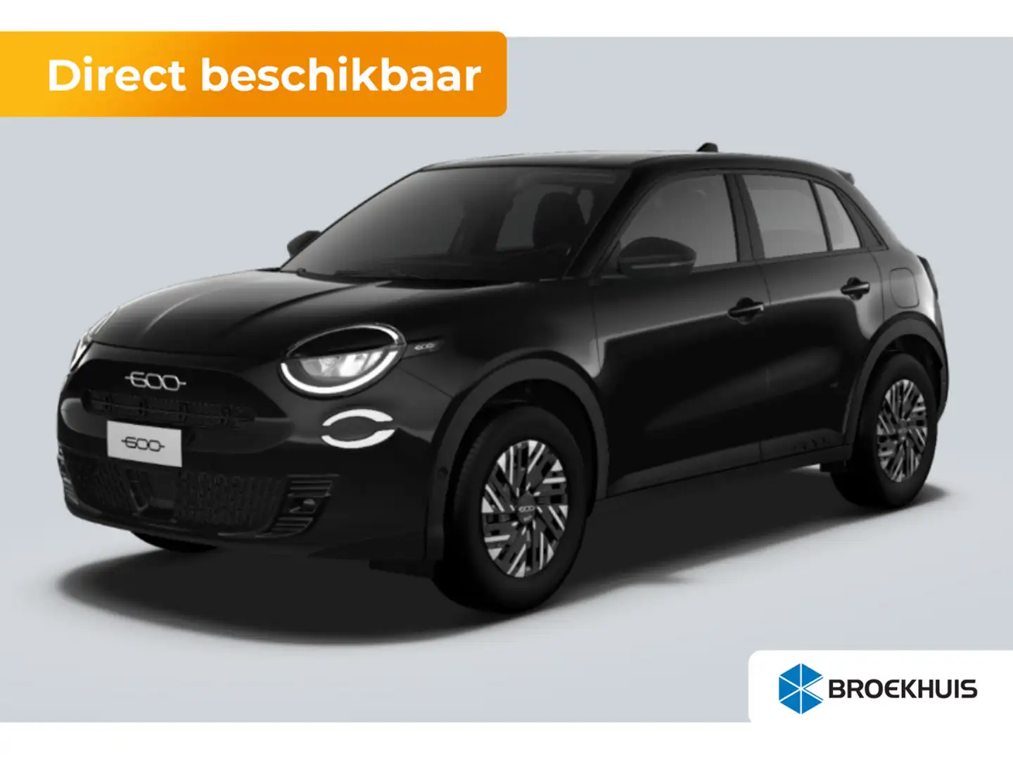 Fiat 600 Black Edition | Airconditioning handmatig | Apple Zwart - 1