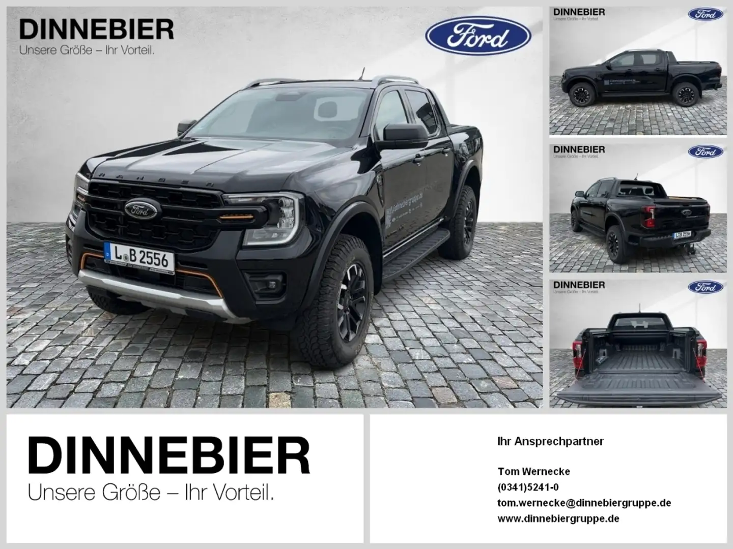 Ford Ranger DoKa 2.0 l EcoBlue Wildtrak X 151 kW Negru - 1