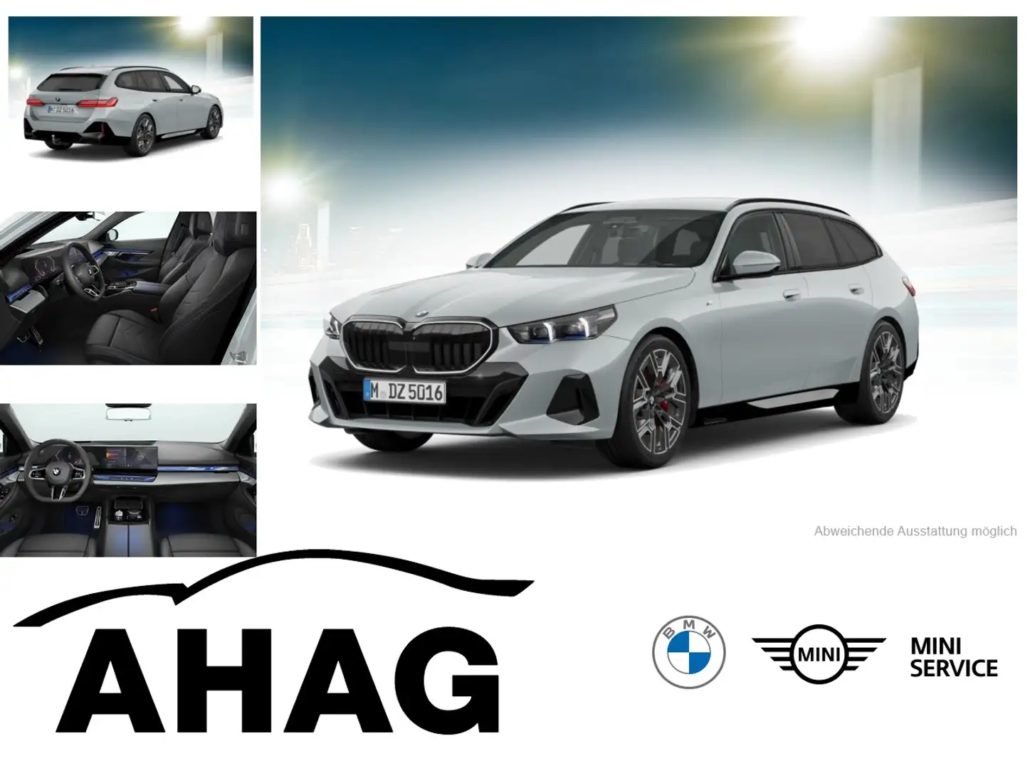 BMW 520 d xDrive Touring Navi Tempom.aktiv Bluetooth PDC M Grau - 1