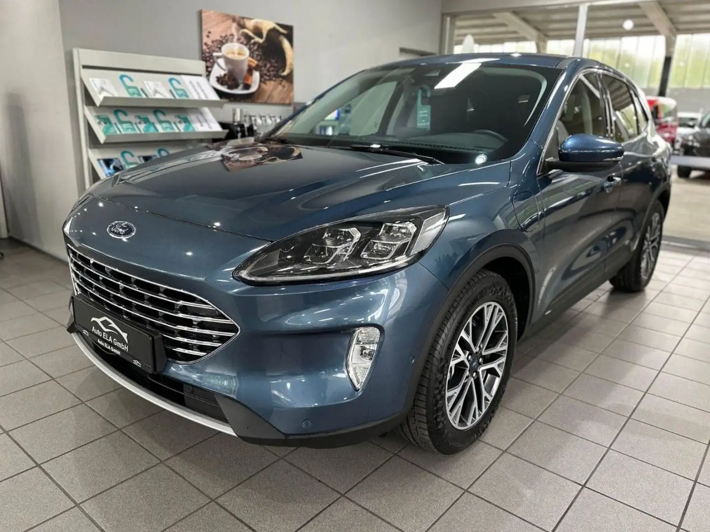Ford Kuga 2.5 Plug-In Hybrid Titanium X 1.Hand|AHK Bleu - 1