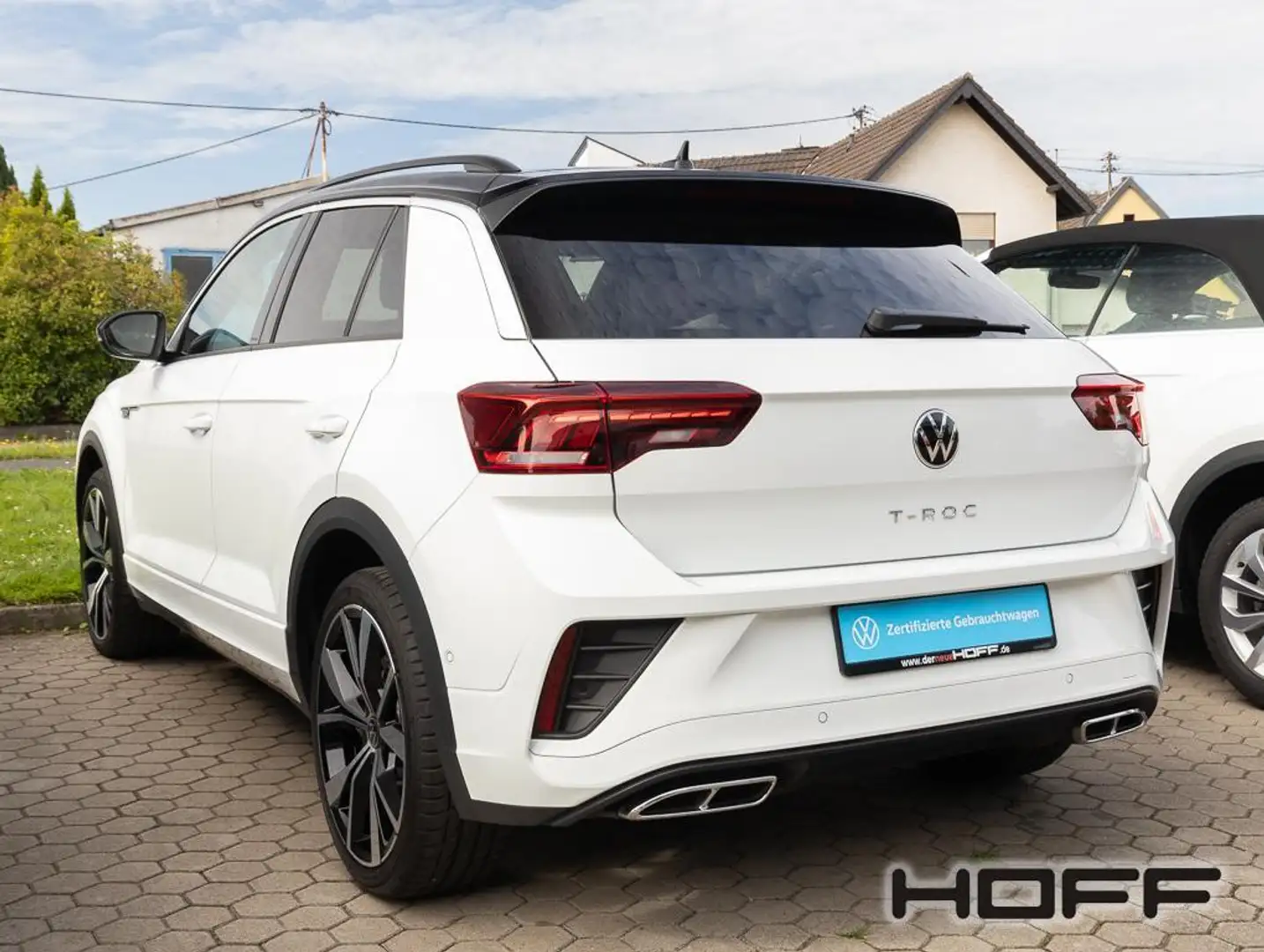 Volkswagen T-Roc 1.5 TSI R-Line Navi Bluetooth Panorama 19" Anschlu Blanc - 2