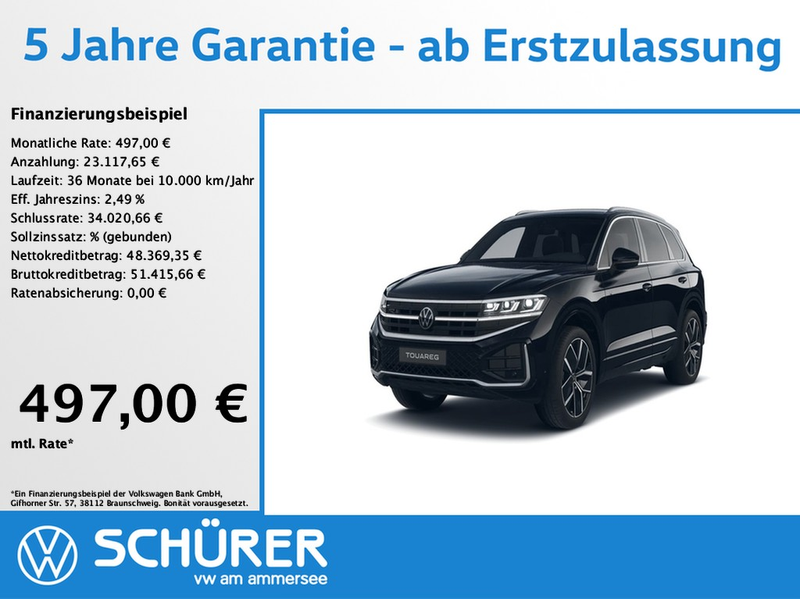 Volkswagen Touareg 3.0 TDI R-Line AHK Allradlenk StdHz Keyless Std...