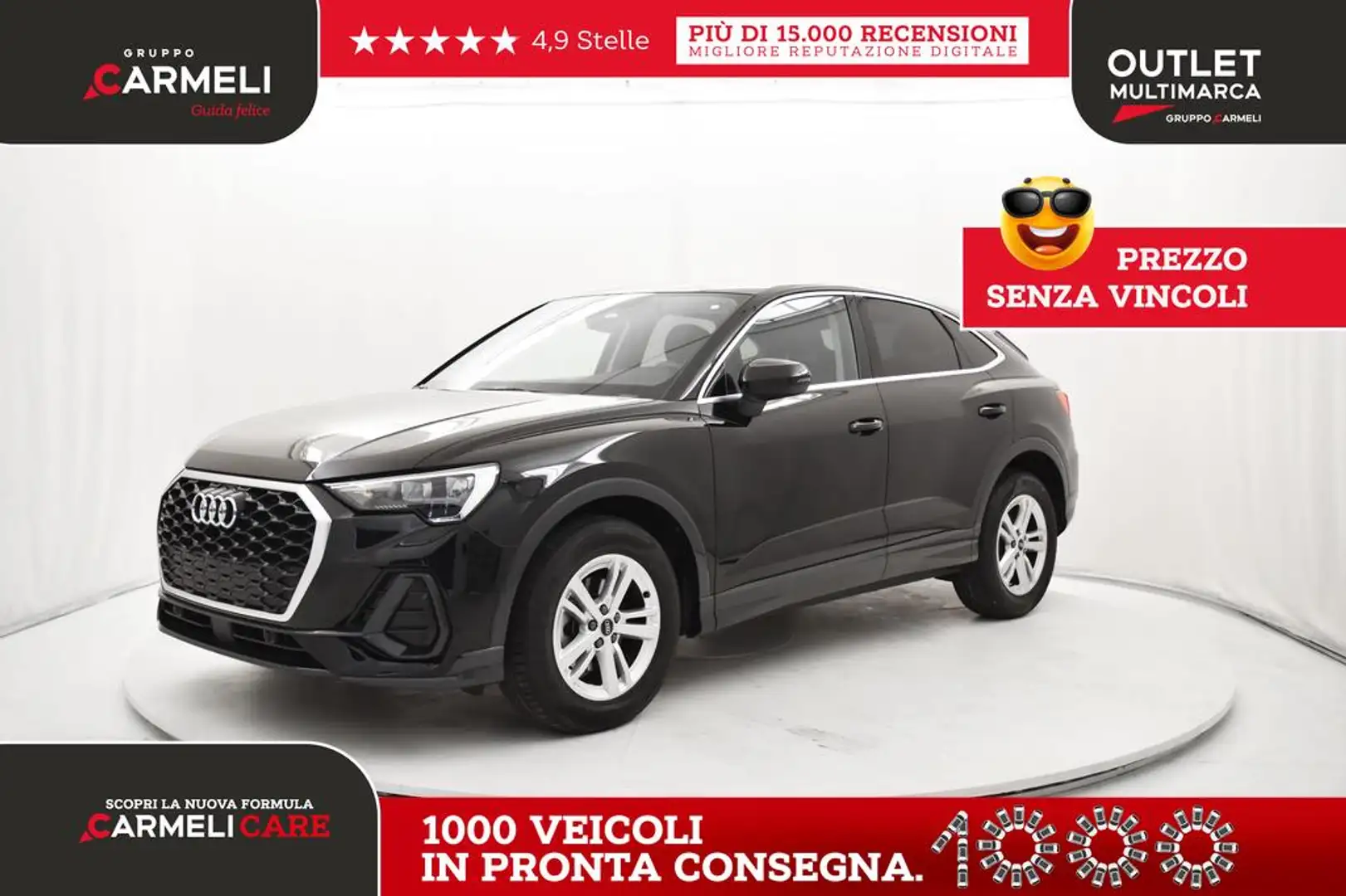 Audi Q3 Spb 35 Bz Cerchi 17,Acc,Led,Keyless,Aziendale Nero - 1