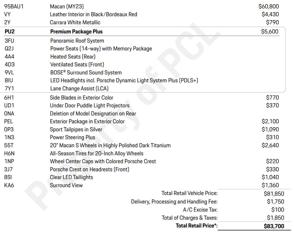 used 2023 Porsche Macan car, priced at $48,900